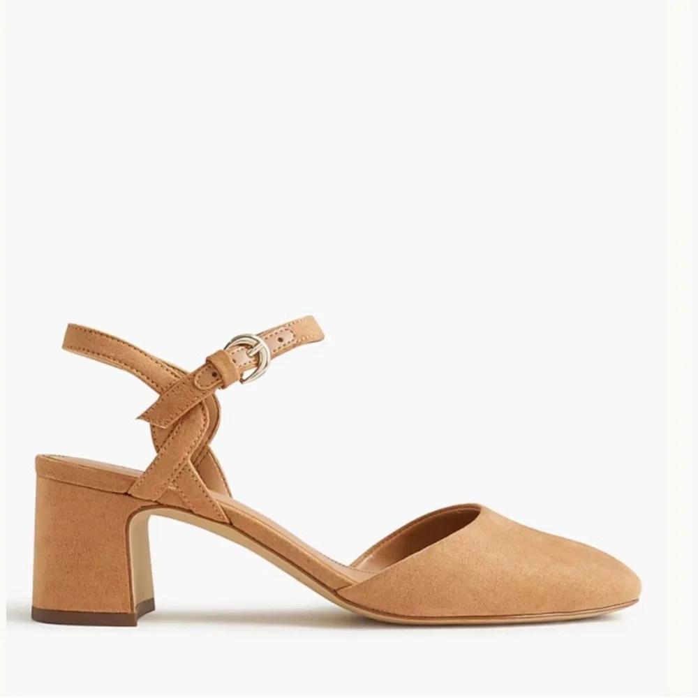 J. Crew Tan Block Heel Sandals - Picture 2 of 7